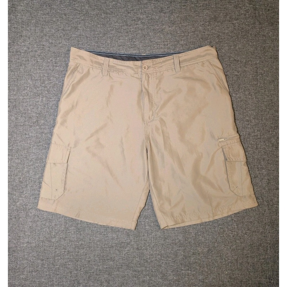 Sub Culture Brand‎ Men's Beige Cargo Shorts Size 38 Utility Multi Pockets
